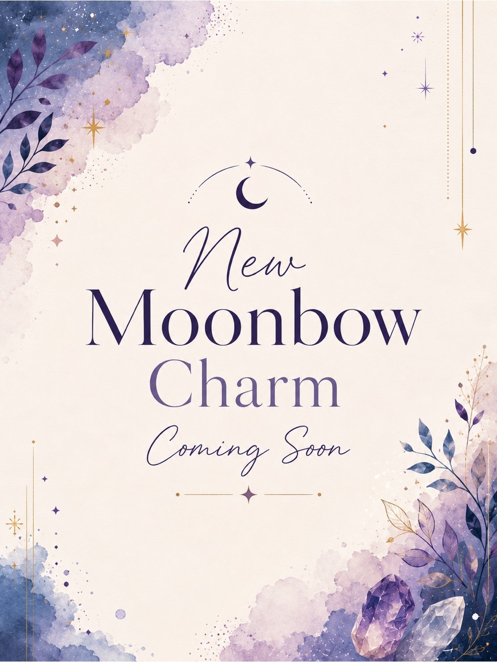 Moonbow Handcrafted Charm Rose Quartz Opal Peach Moonstone